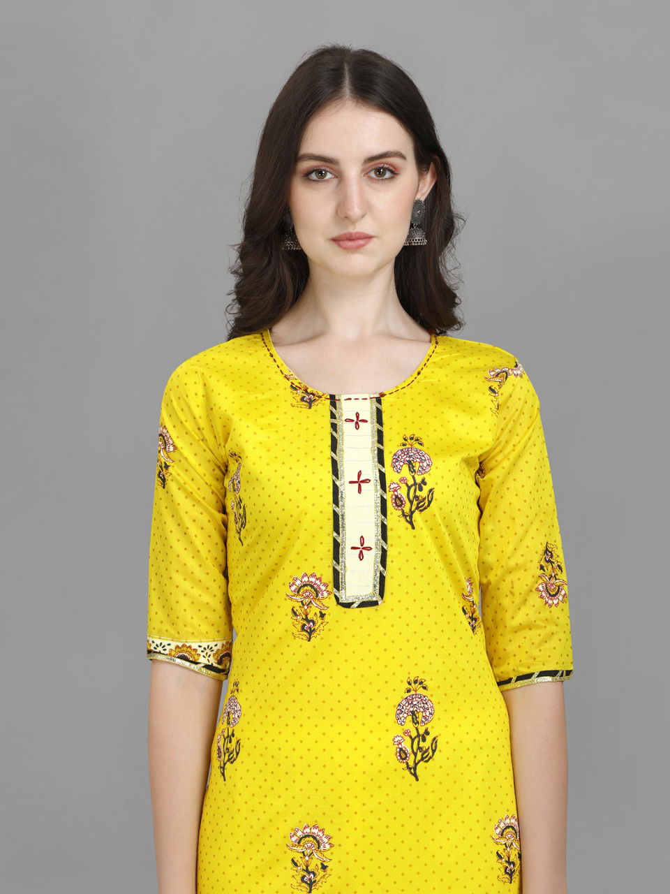 VredeVogel 9222 Yellow Fancy Regular Wear Wholesale Readymade Suits
